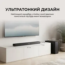 Саундбар Sharp HT-SBW320 Black - мініатюра 3