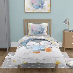 Постільна білизна дитяча 100% бавовна FARO Pinguin (100x135 см) - мініатюра 2