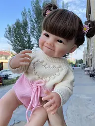 Реалістична Кукла Реборн 55 см повністю силіконова Doll Reborn Baby К0100615 - мініатюра 3