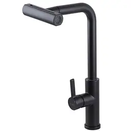 Змішувач для кухні Globus Lux Alpen SBT1-2044-BB Чорний матовий