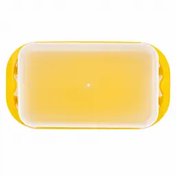 Маслянка пластикова з кришкою та ручками контейнер для масла Жовтий 88605 - мініатюра 4