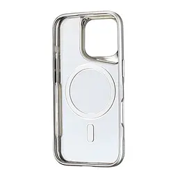 Чохол Metal Frame with MagSafe iPhone 16 Dark Silver - мініатюра 3