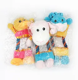Плюшева іграшка для собак Shape Dog Plush Toy Yellow Duck, жовта - мініатюра 3
