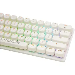 Ігрова магнітна клавіатура Kondor Starlight MAGNETIC / Дротове підключення / Magnetic Switch / White - мініатюра 7
