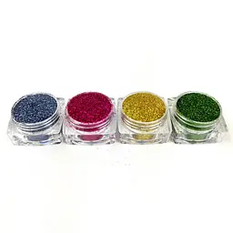 Набір гліттера для біо-тату «Базовий №2» glitter-set-4x-2, 4 кольори - мініатюра 2