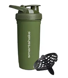 Шейкер спортивний SmartShake металевий Reforce Stainless Steel 30oz/900 мл Army Green (11153001) - мініатюра 3