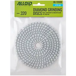 Круг алмазний Alloid Building Tools шліфувальний на липучці 125 мм зерно 320 (DD-125320) - мініатюра 4