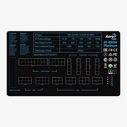 Блок питания Aerocool P7 850W 80+ Titanium (ACP-850FP7) Б/у - миниатюра 6