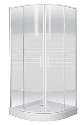 Душова кабіна Eger Tisza 90x90 скло Frizek 599-021-A, Білий, другий, білий