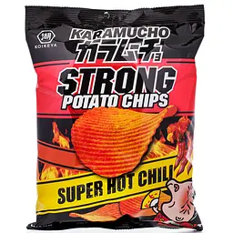 Чіпси Koikeya Kara Mucho Strong Hot Chilli гострі зі смаком чилі 60 г