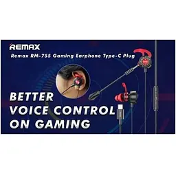 Ігрові навушники Remax RM-755 Type-C Gaming Headphone зі штекером usb-c - мініатюра 2