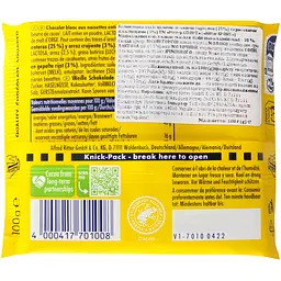 Шоколад білий Ritter Sport з цілим лісовим горіхом 100 г - мініатюра 2