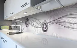 Кухонний фартух Анотація Геометрія Сфери вінілова 65х250 см Анотація Сірий Happy Pocket Z184356 - мініатюра 5