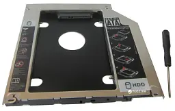 Кишеня-адаптер Maiwo для підключ. 2,5″ HDD/SSD SATA3 у відсік приводу Macbook (Pro/Air) 13″ 15″ 17″ (NSTOR-Macbook)