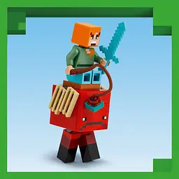 Конструктор LEGO Minecraft Битва з лавою у Незері 99 деталей (21266) - мініатюра 7