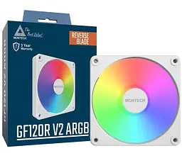 Вентилятор MONTECH GF120R V2 120MM ARGB PWM (W) - мініатюра 3