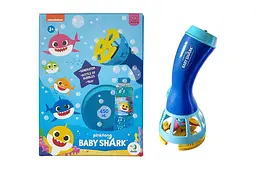 Генератор мильних бульбашок 200612 Baby Shark на батарейках та розчин 450 мл DoDo