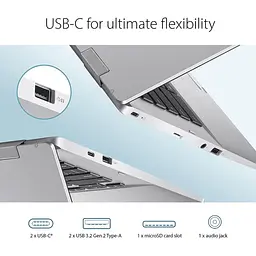Ноутбук Asus Chromebook CX1 14" FHD 4/64GB N3350 Silver (Open Box) (CX1400CNA-AS44FV) - мініатюра 7