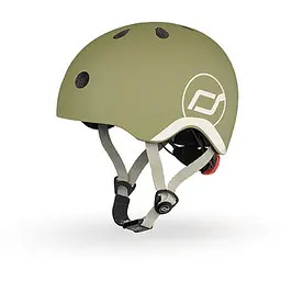 Шолом захисний дитячий Scoot and Ride з ліхтариком 45-51 см оливковий (SR-181206-OLIVE) - мініатюра 6