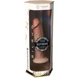 Фалоімітатор SilexD Robby Premium Real Skin Flesh (MODEL 2 Size 6in) - мініатюра 6