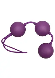 Вагінальні кульки Velvet Balls Triple, 19 см, фіолетовий - мініатюра 4