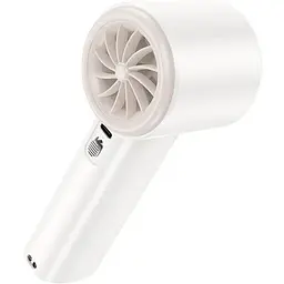 Вентилятор портативний Hoco HX64 Hurricane high-speed handheld fan white - мініатюра 3