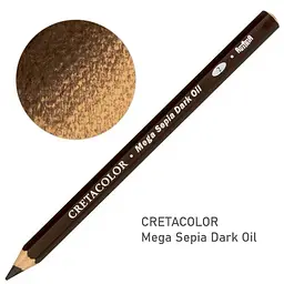 Олівець для рисунку Cretacolor MEGA Сепія олійна темна 