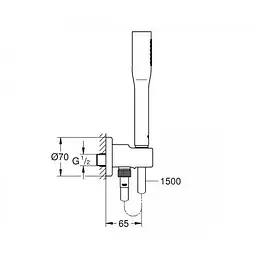 Душовий гарнітур Grohe Euphoria 26404000, Хром - мініатюра 2