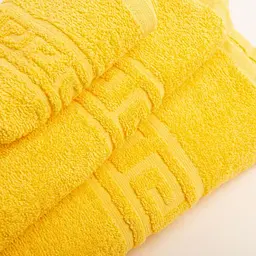 Рушник махровий Ideia Софія, 135х70 см, жовтий 3805097_жовтий) - мініатюра 2
