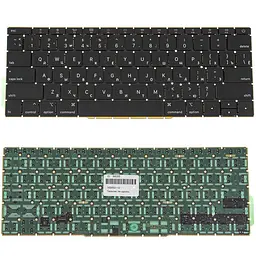 Клавіатура для ноутбука APPLE (MacBook Pro Retina: A1708 (2016-2017)) rus, чорний, SMALL Enter, підсвічування клавіш