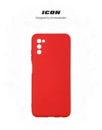 Чехол ArmorStandart ICON для Samsung A03s Camera cover Red (ARM64528) - мініатюра 3