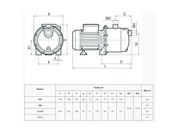 Поверхневий відцентровий насос Насоси+Обладнання JS110 (4823121305658) - мініатюра 3