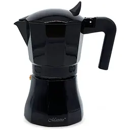 Кавоварка алюмінієва гейзерна Maestro MR-1658-9 450 мл чорна