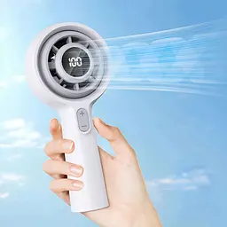 Портативний вентилятор з PowerBank Portable Handheld Fan (GXF06) - мініатюра 3