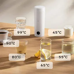 Термос електричний термопот MiJia Portable Electric Cup 2 350 мл (MJDRB02PL) чорний - мініатюра 7