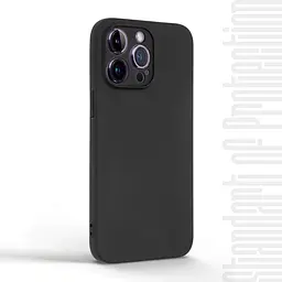 Чехол-накладка для смартфона Apple iPhone 14 Pro Max, противоударный, силиконовый, термополиуретановый (ТПУ), с защитой камеры и корпуса, черный, защита всего корпуса, ArmorStandart (ARM83510) - мініатюра 2