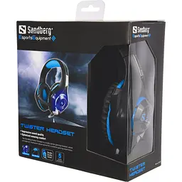 Ігрова гарнітура Sandberg Twister Headset Led Black - мініатюра 2