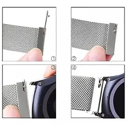 Ремінець до смарт-годинника BeCover Milanese Style для Samsung Galaxy (20mm)/Watch 5/ Watch 4.../Gear S2 Classic/Gear Sport Silver (707675) - мініатюра 6