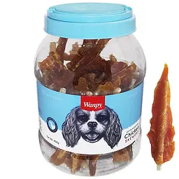 Wanpy Chicken Insert Rawhide ВАНПІ ФІЛЕ КУРКИ РУЛЕТ ласощі для собак, 850 г