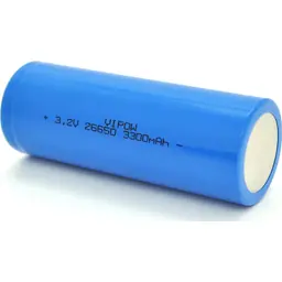 Акумулятор 26650 3300mAh, LiFePO4, FlatTop, 3.2V, Blue Vipow (IFR26650-3300mAhFT / 31075) - мініатюра 2