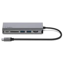 Концентратор Belkin USB-C 6in1 Multiport Dock (AVC008BTSGY) - мініатюра 3