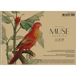 Альбом Muse Drawing на спіралі A4 30 аркушів в асортименті (PB-SC-030-318) - мініатюра 2