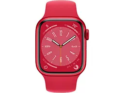 Смарт-годинник Apple Watch Series 8 GPS 45mm (PRODUCT) RED Aluminum Case with (PRODUCT) RED Sport Band - S/M (MNUR3)