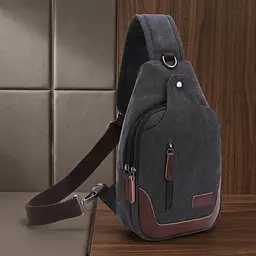 Сумка через плече текстильна 20077 Vintage чорний