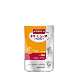 Ветеринарний вологий корм для кішок Integra Protect Renal pouches with beef при хворобах нирок з яловичиною пауч 85 г (арт.86633IPR)