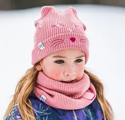 Бафф дитячий Buff KNITTED & FLEECE NECKWARMER FUNN Світло-рожевий - мініатюра 4