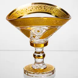 Цукерниця скляна Bogema Gold 15 см Yiwu HP-34-134