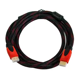 Кабель HDMI V1.4, шнур HDMI–HDMI 3 м, тканинна оплетка, для телевізора і комп’ютера