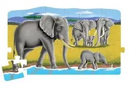 Мега-пазл Melissa&Doug Сафарі 4 в 1, 96 елементів (MD8915) - мініатюра 2