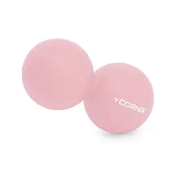 Масажний м'яч подвійний Cornix Cornix Lacrosse DuoBall 6.3 x 12.6 см XR-0116 Coral - мініатюра 2